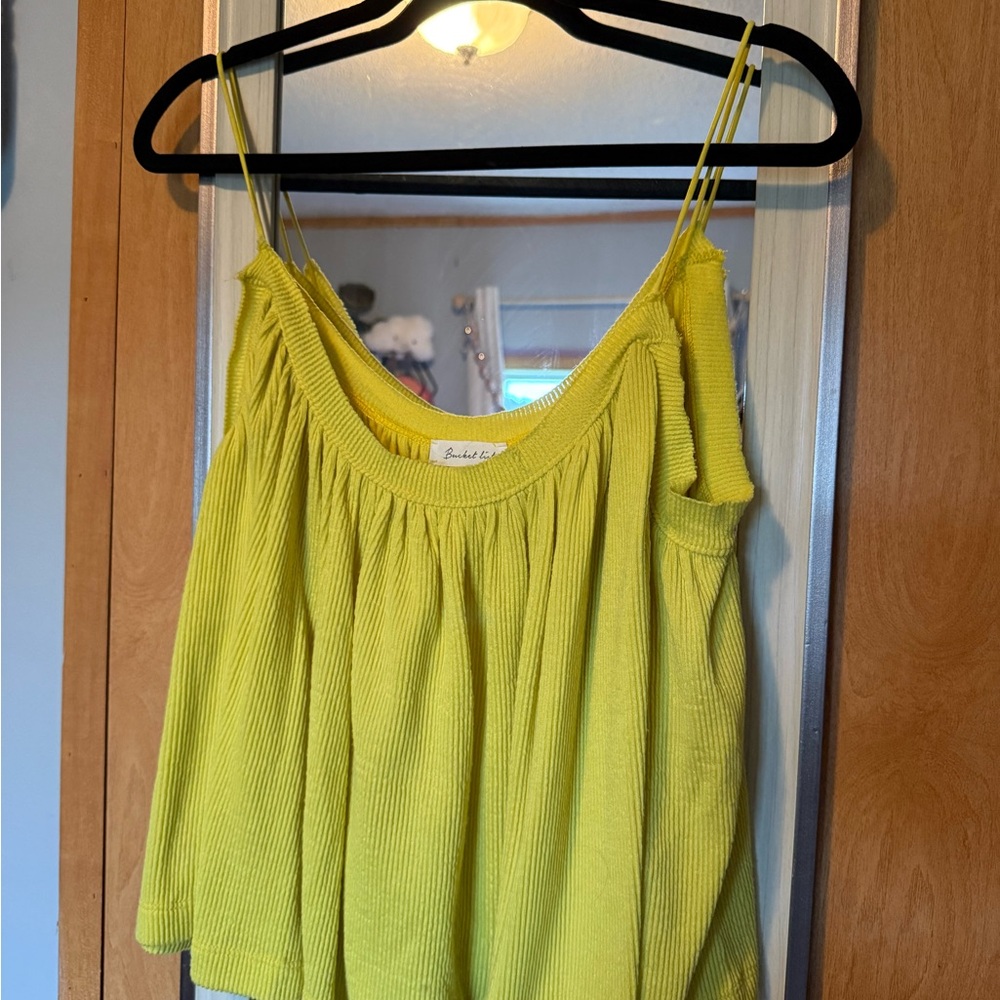 BUCKETLIST Lime Green Camisole Top